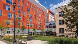 A shot of Hennepin Healthcare's campus.