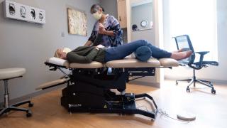 Practitioner and patient at Integrative Health Clinic