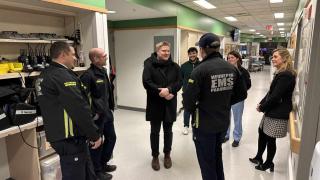 paramedic staff standing in hallway, Coldplay, cardiac arrest, coma, Hennepin EMS, paramedics, intensive care, magic, cribbage, brain injury, ventilator. prehospital care, ambulance