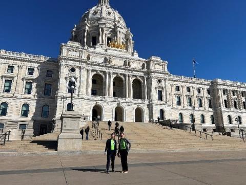 TBI representatives in front of the Capitol building