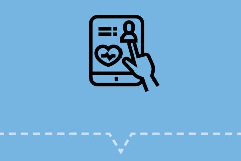 graphic icon that describes how the pharmacy prescription is sent