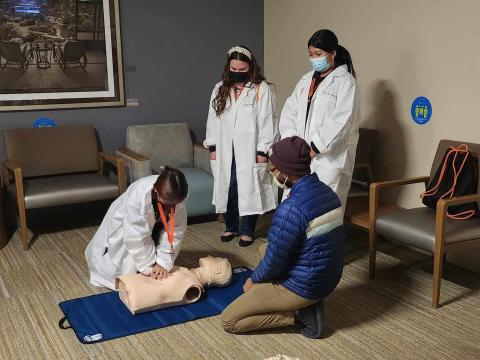 latine youth with stethescopes, latine youth with stethoscopes, black men with stethoscopes, medical education youth summits, medical ed for youth, latin youth