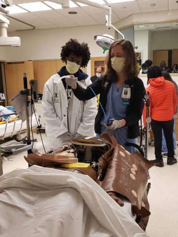 black men with stethoscopes, latine youth with stethoscopes, black men with stethoscopes, medical education youth summits, medical ed for youth, latin youth