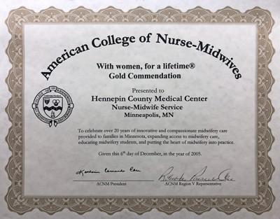 2005 Gold Commendation