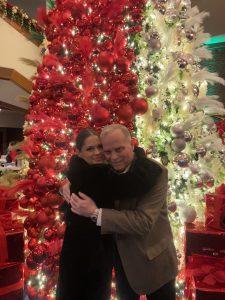 Rick and Sarah Smith First Outing five Weeks Post Op Ordway With Father