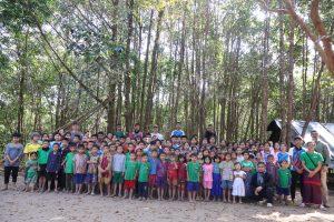 Children in the refugee camp