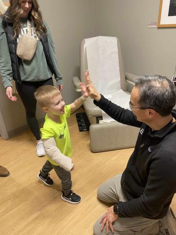 Crue giving provider a high five