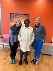 Jane With Cori And Lori cardiac rehab