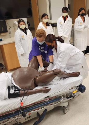 Latine Youth with Stethescopes, latine youth with stethoscopes, black men with stethoscopes, medical education youth summits, medical ed for youth, latin youth