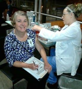 First employee flu shot