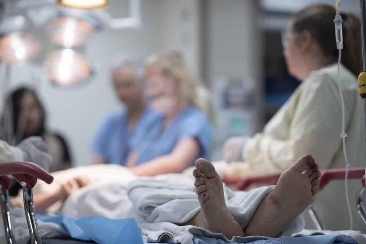 emergency medicine staff in stabilization room, emergency stabilization room, stab room, level 1 trauma center, critical patients, stabilization room recorder, jack hedberg