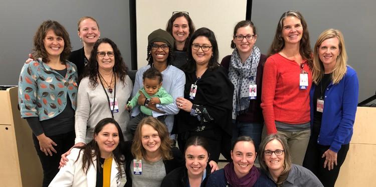 hennepin healthcare midwife staff, 50 years later, 14 midwives strong, first-of-its-kind, nurse midwife service, midwifery history