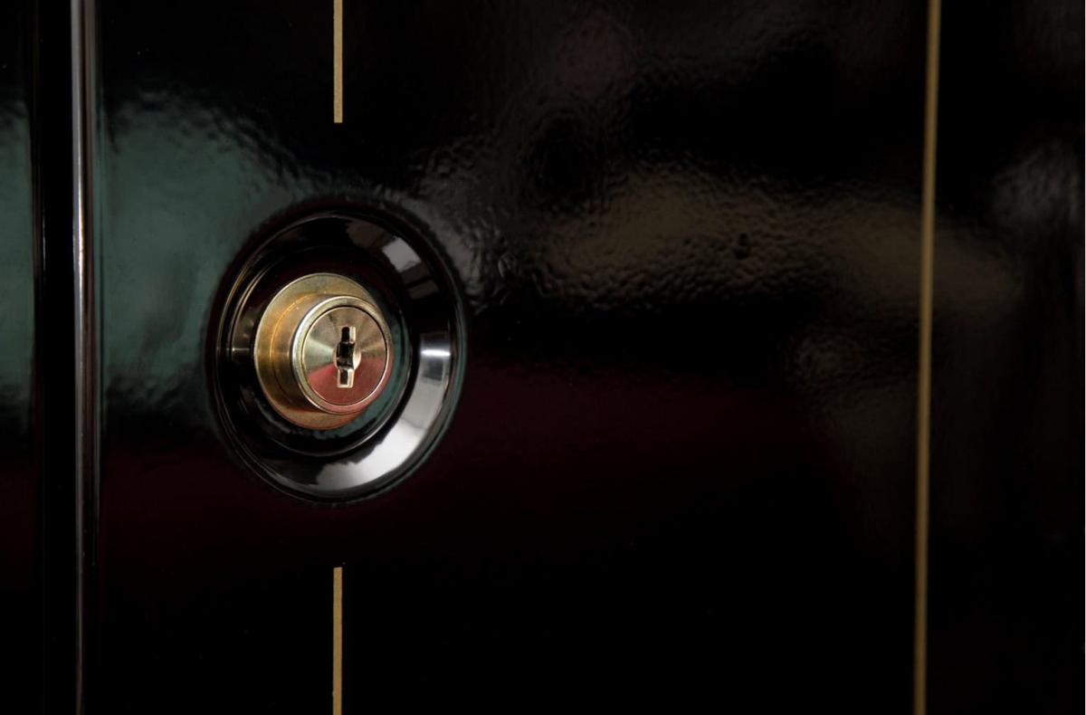 Gun Safe close up of the lock