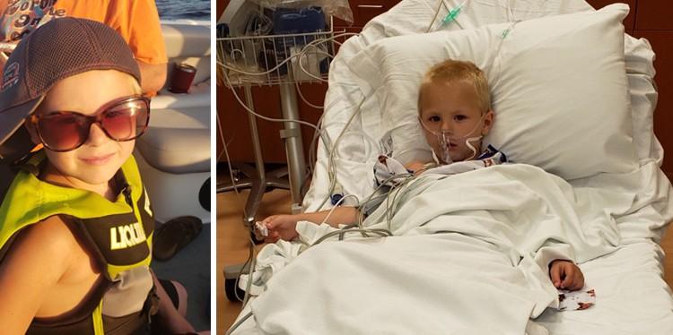 lucas niblett in the hospital, be aware of the dangers of carbon monoxide and boating, carbon monoxide poisoning, hyperbaric chamber treatment, carbon monoxide detectors, sophia's law, dr christopher logue, odorless and colorless gas, niblett family, michaela niblett