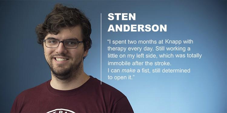 sten anderson stroke patient, read sten's story, sten anderson, fast, stroke awareness month, stroke awareness