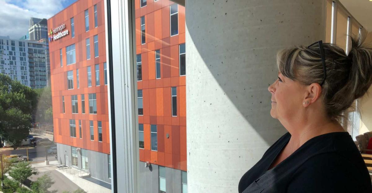 patient looking out the window at hennepin healthcare, two heart attacks, two different types of pain, heart care for women, coronary heart disease, prevent heart disease