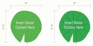 Donor lily pad illustration
