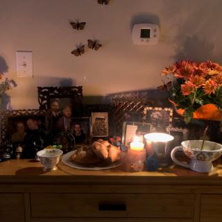 Ofrenda or altar to honor souls of the dead