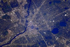 photo taken from international space station, HCMC receives message from space, dr kjell lindgren, astronaut, former emergency medicine physician