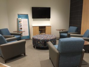 mental health lounge for families of patients, Psychiatry Family Resource Center opens at HCMC, mental health library for families, family lounge for families of patients, info about mental health