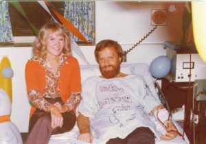 siblings john and kris in dialysis room, Siblings bonded by a kidney, sense of humor, and organ donation message, flag raising ceremony, national donate life month