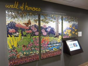 wall of heroes mosaic, Wall of Heroes, organ donors, tissue donors, eye donors, honoring organ donors and recipients